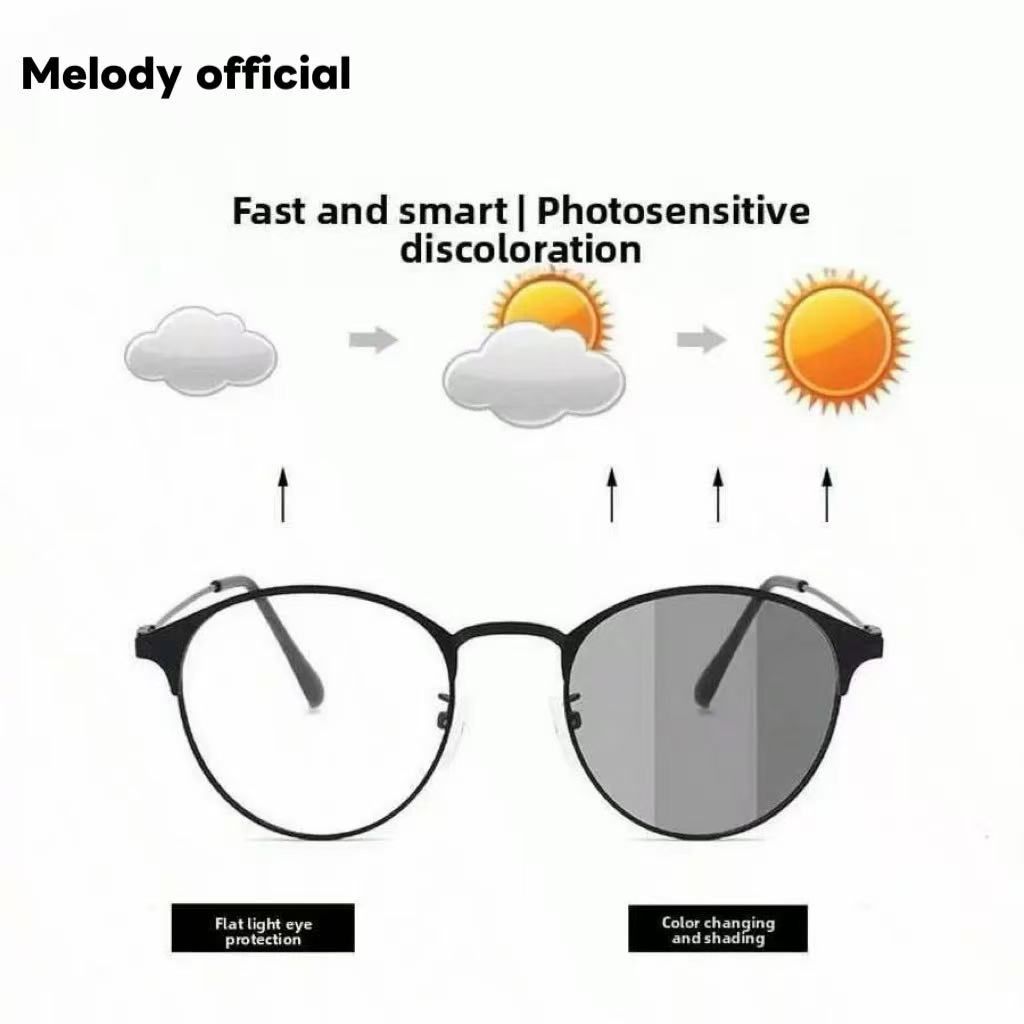 New Photochromic Glasses Anti Radiation Eye Glasses Sunglasses Computer Frame Glasses  Men Women UV400 Blue Gaming Eyewear Light Eyeglasses