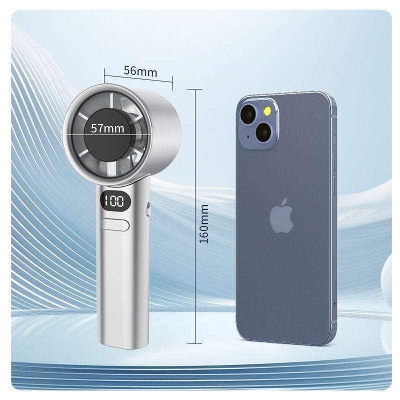 New Portable Hand Fan USB Rechargeable 120 Wind Speeds Mini Bladeless Handheld Fan High Speed Fans Electric Eyelash Fan Usb Fans Gift