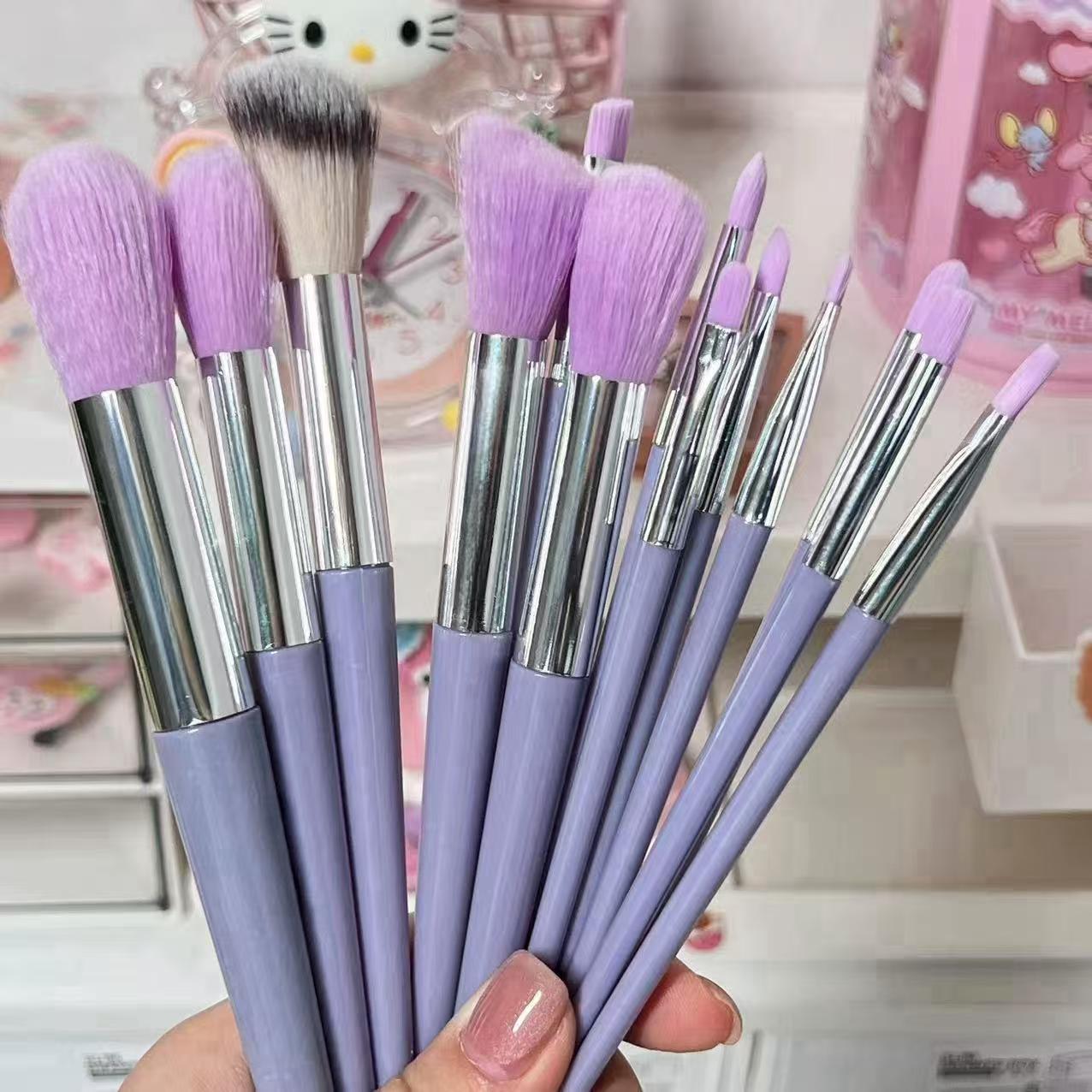 New 13Pcs Makeup Brush Set Foundation Powder Eyebrow Eyeshadow Blending Blush Brushes Beauty Make Up Kit Tool