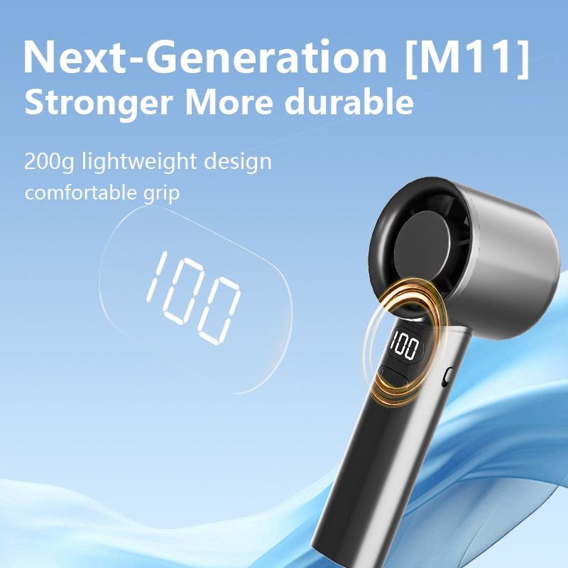 New Portable Hand Fan USB Rechargeable 120 Wind Speeds Mini Bladeless Handheld Fan High Speed Fans Electric Eyelash Fan Usb Fans Gift