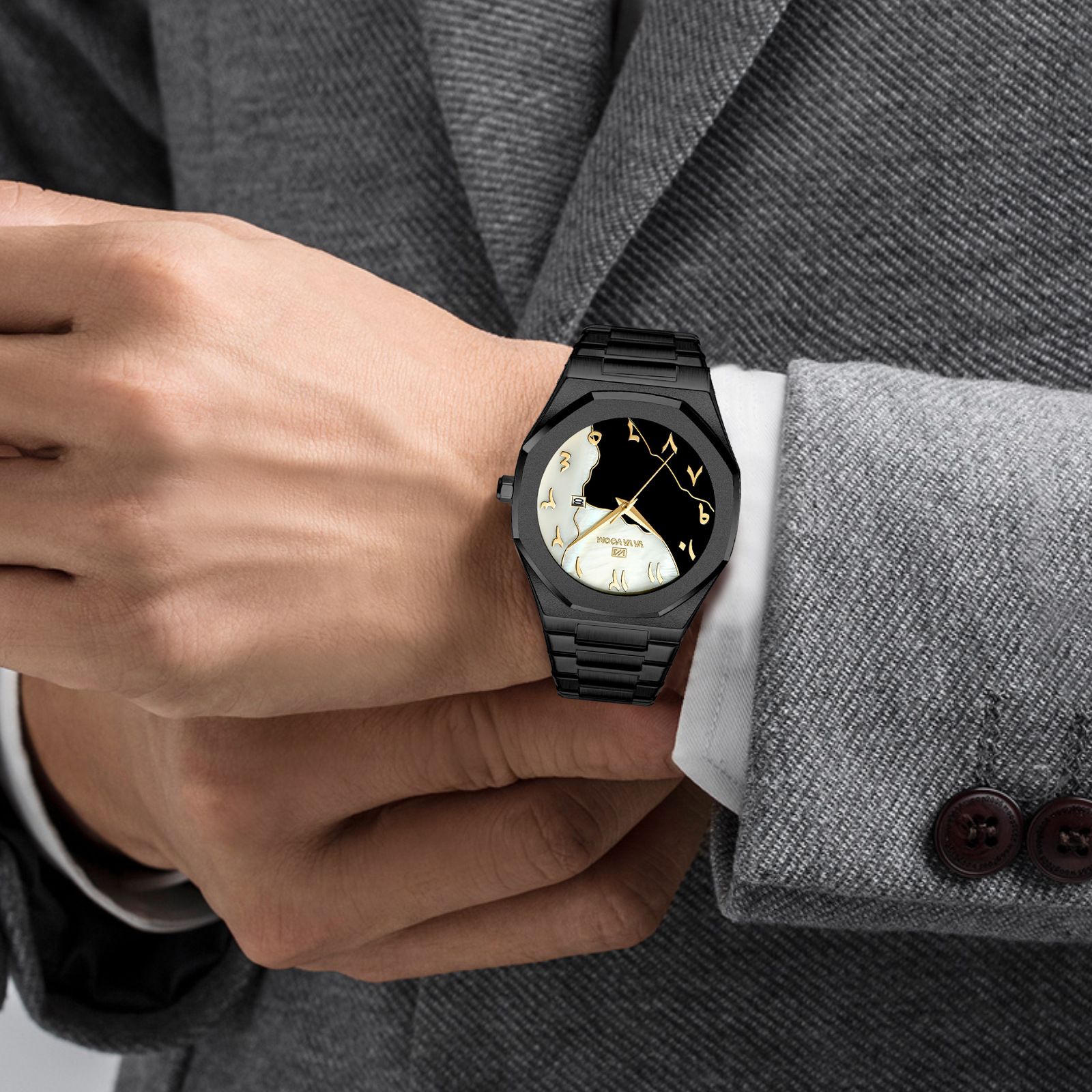 Mens Watches丨Special design丨Waterproof丨Luxury丨Stainless丨Quartz丨Business Style