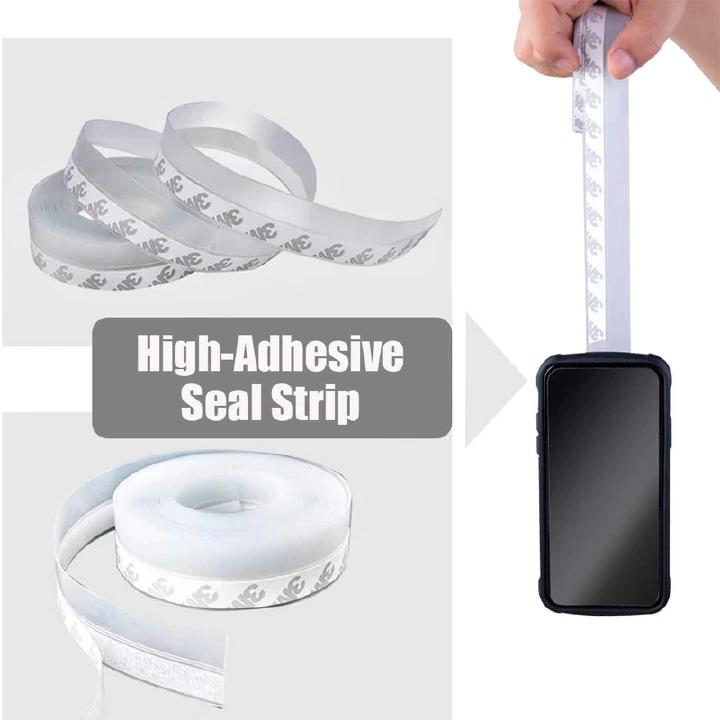 5M Door shieldWind Sealing Tape 1.4inch Door Bottom Seal Strip Weather Window Rubber Seal Weatherstrip Windproof Dust Self Adhesive