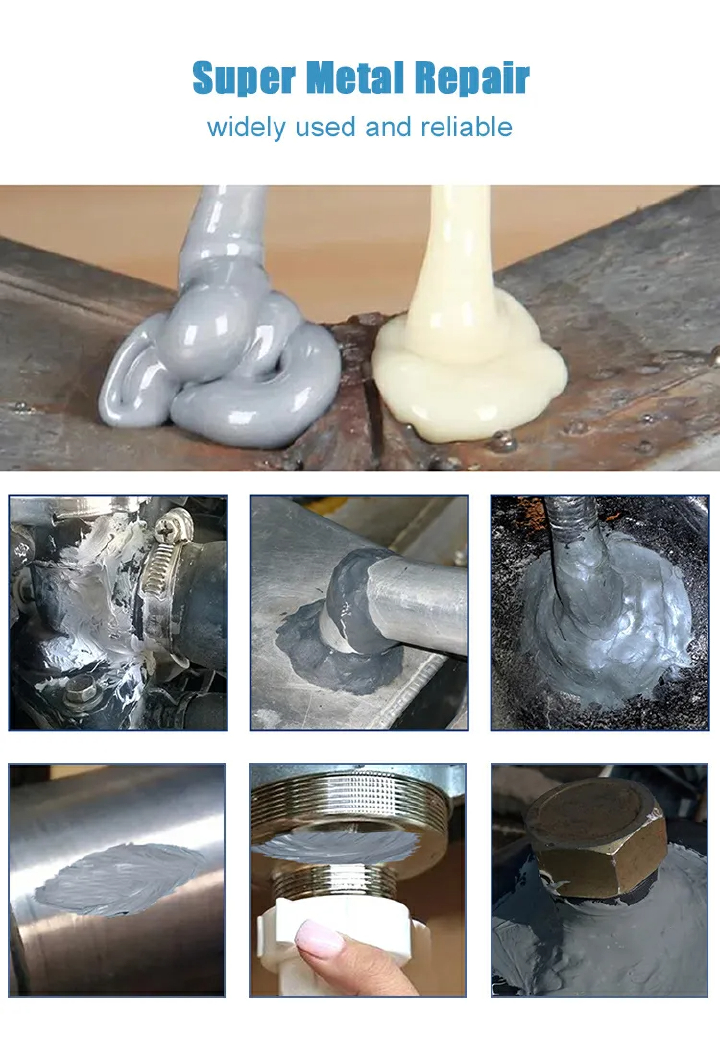Metal Repair Glue Casting AB Glue Cast Iron High Strength Cold Weld Industrial Repair Agent Repairing Adhesive Heat Resistance
