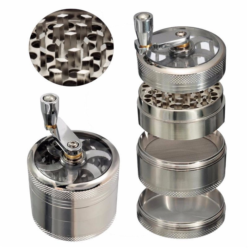 smoke  tobacco Herb Tobacco Spice Weeds Grass Grinder Smoke Crusher Hand Crank Muller Mill Smoking Accessories