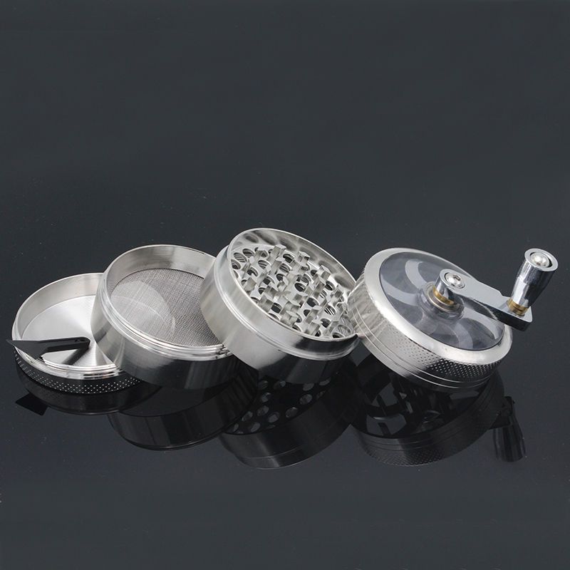 smoke  tobacco Herb Tobacco Spice Weeds Grass Grinder Smoke Crusher Hand Crank Muller Mill Smoking Accessories