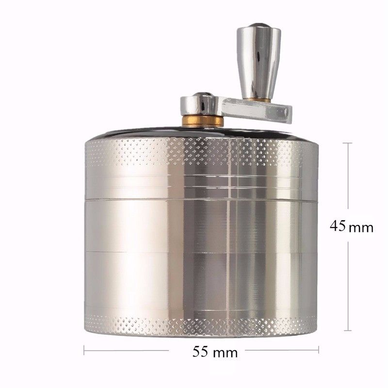 smoke  tobacco Herb Tobacco Spice Weeds Grass Grinder Smoke Crusher Hand Crank Muller Mill Smoking Accessories
