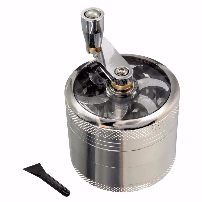smoke  tobacco Herb Tobacco Spice Weeds Grass Grinder Smoke Crusher Hand Crank Muller Mill Smoking Accessories