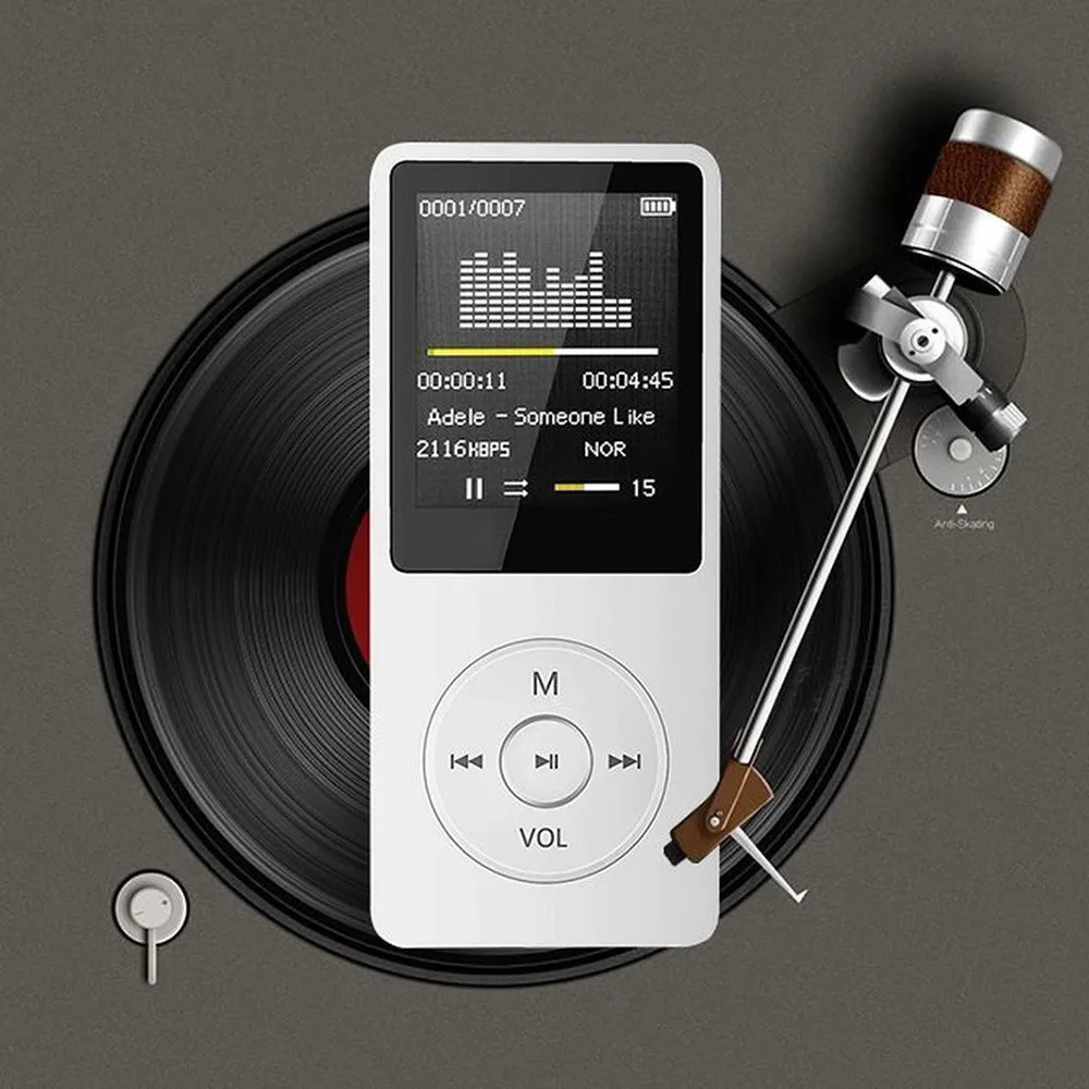 128g MP3 player, LCD screen, FM radio, video, high-fidelity player, games, movies, e-books, music player, built-in microphone.