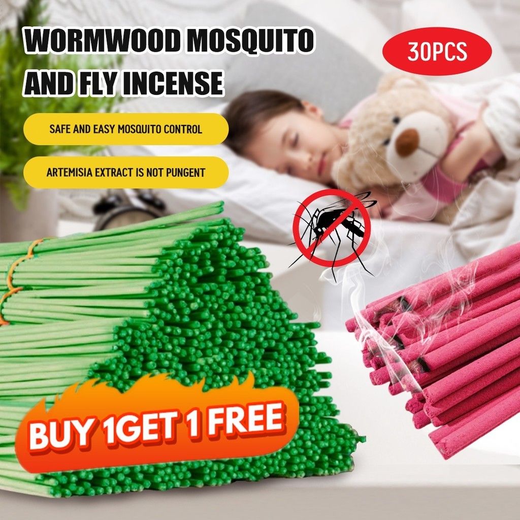 30pcs Sandalwood Mosquito Repellent Incense Sticks – All-Natural Sandalwood Fragrance
