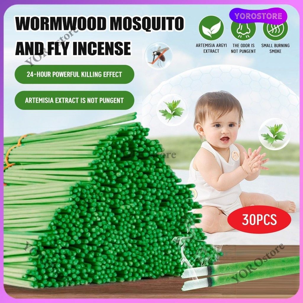 30pcs Sandalwood Mosquito Repellent Incense Sticks – All-Natural Sandalwood Fragrance