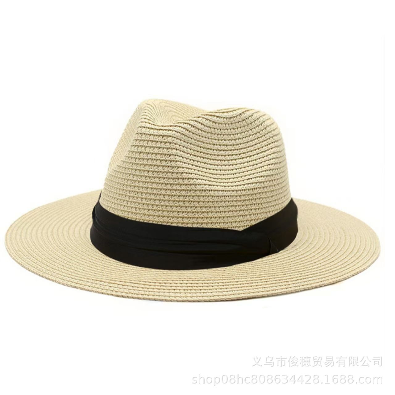 FURTALK Womens Mens Wide Brim Straw Panama Hat Fedora Summer Beach Sun Hat UPF Straw Hat for Women
