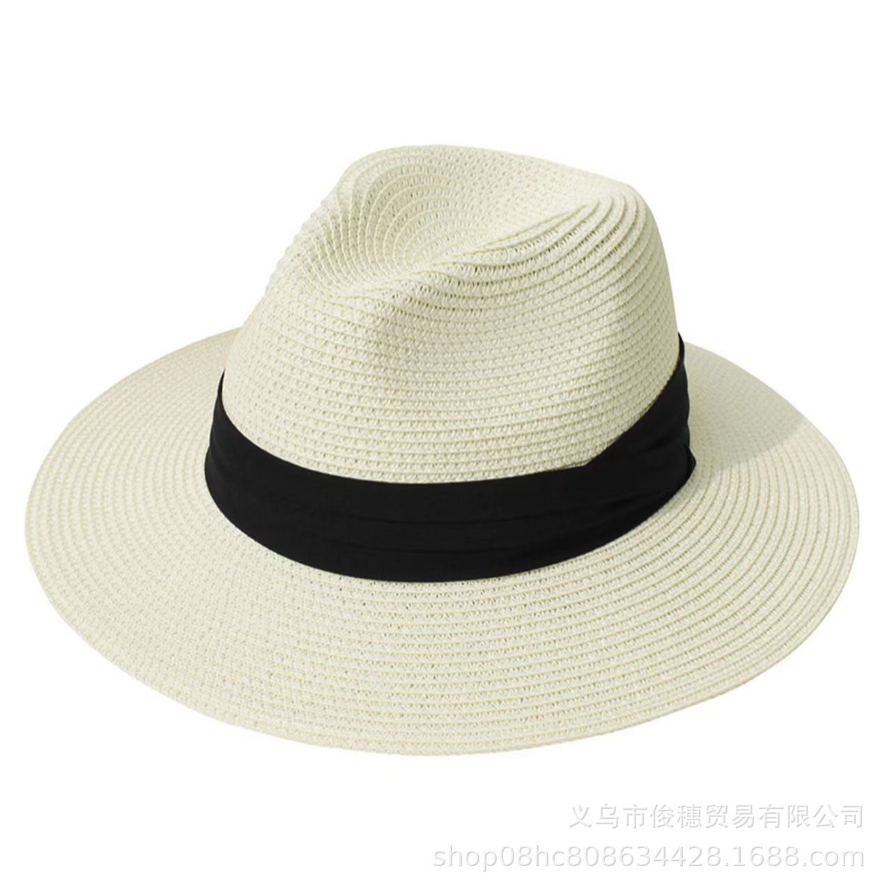 FURTALK Womens Mens Wide Brim Straw Panama Hat Fedora Summer Beach Sun Hat UPF Straw Hat for Women