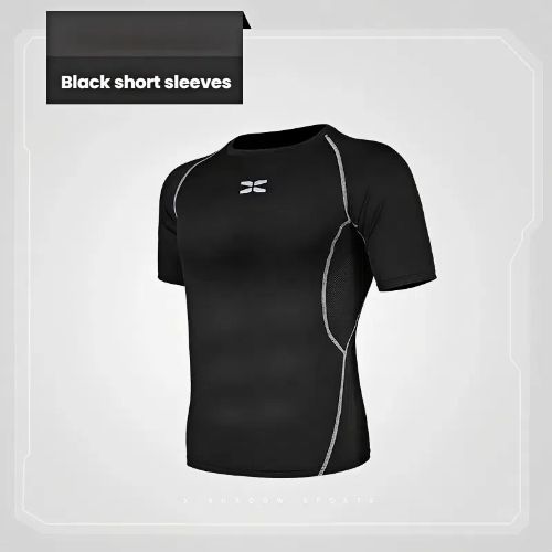Men's Compression Shirts, Short Sleeve Athletic Compression Tops Dry Workout T Shirt