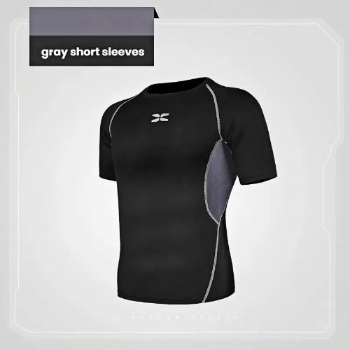Men's Compression Shirts, Short Sleeve Athletic Compression Tops Dry Workout T Shirt