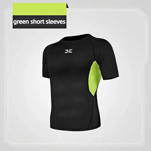 Men's Compression Shirts, Short Sleeve Athletic Compression Tops Dry Workout T Shirt