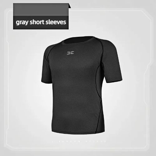 Men's Compression Shirts, Short Sleeve Athletic Compression Tops Dry Workout T Shirt