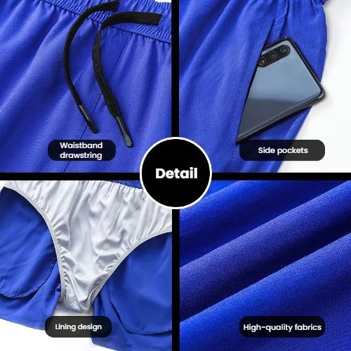 Men's Gym Workout Shorts，Quick Dry Athletic Shorts Lightweight Running Shorts with Pockets Activewear for Men.
