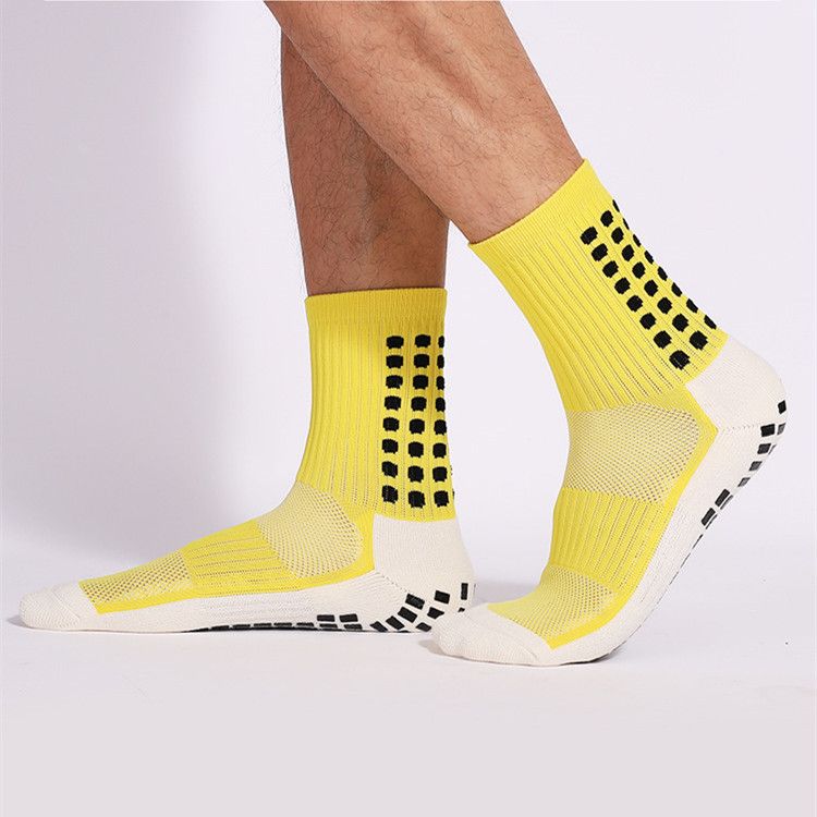 Clearance Sale 4 Pairs Professional Soccer Football Sports Socks Thickened Towel Sole Anti-odor Dot Rubber Non-slip Socks Yoga Socks  Anti-slip Thick Warm Socks Basketball Socks for Men and Women