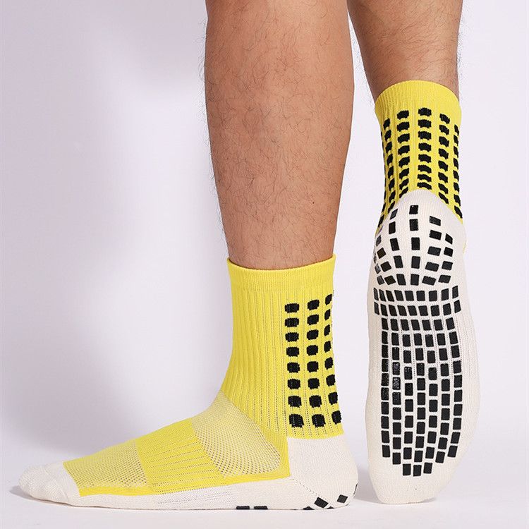 Clearance Sale 4 Pairs Professional Soccer Football Sports Socks Thickened Towel Sole Anti-odor Dot Rubber Non-slip Socks Yoga Socks  Anti-slip Thick Warm Socks Basketball Socks for Men and Women