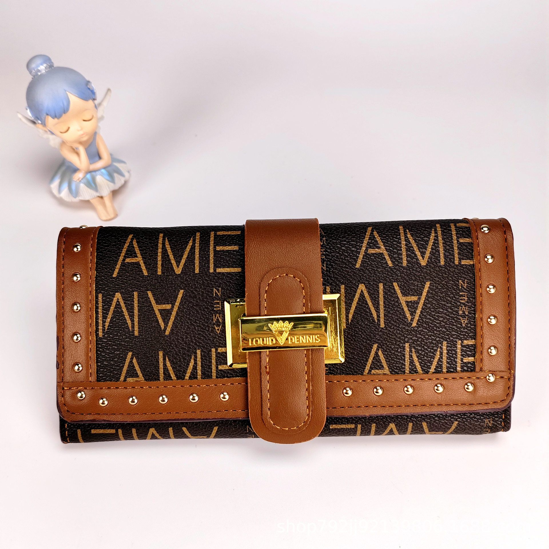 Women Wallet Large Capacity Luxury PU Leather Clutch Wallet Multi Card Organizer Trifold Purse Lady Clutch