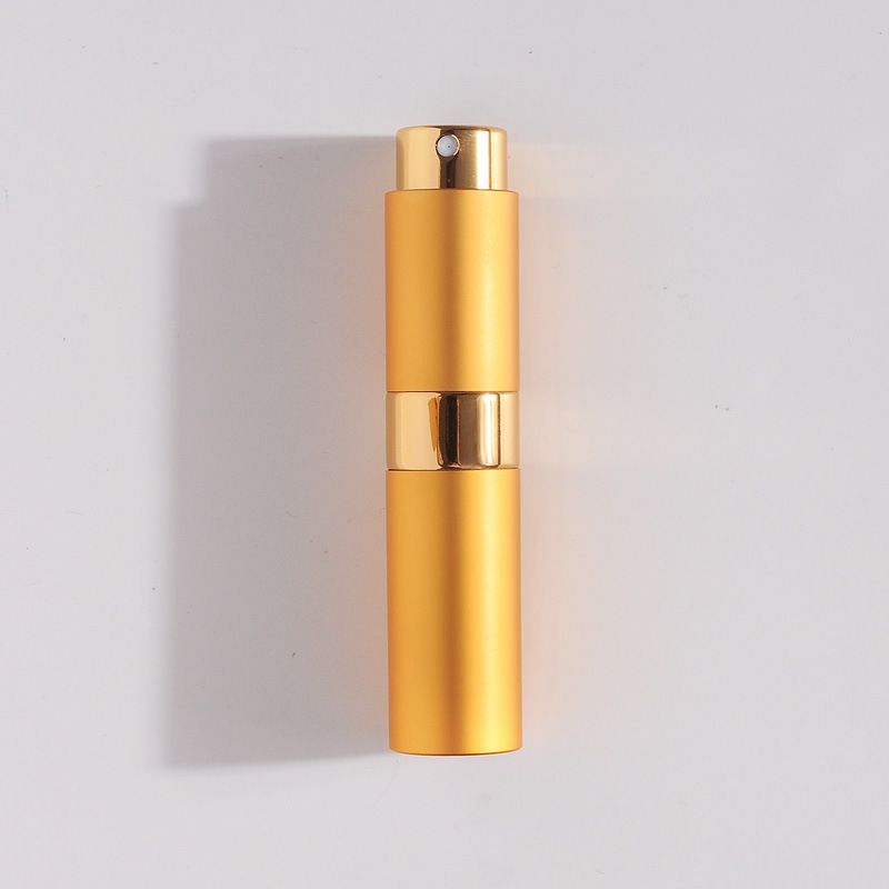 2Pcs 8ml Rotating Perfume Bottle Refillable Glass Inner Container Cosmetic Spray Bottle Press-Type Empty Perfume Bottle
