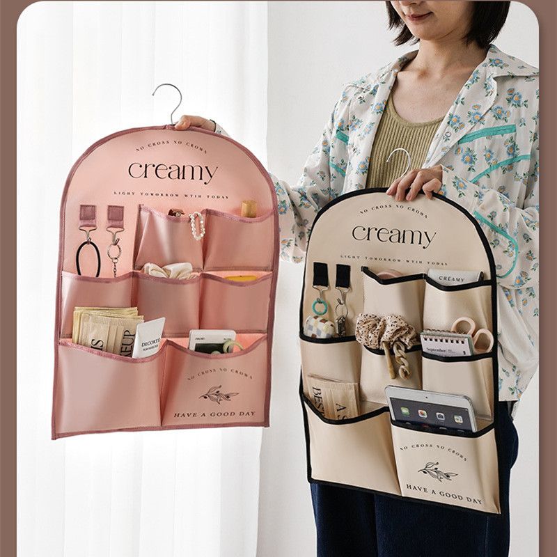 Multi-Purpose Fabric Wall Organizer Creative Hanging Storage Bag for Bedside, Door Back & Wall Decoration Accessory Organizers Behind the Door Storage Bag Wall Hanging Bag