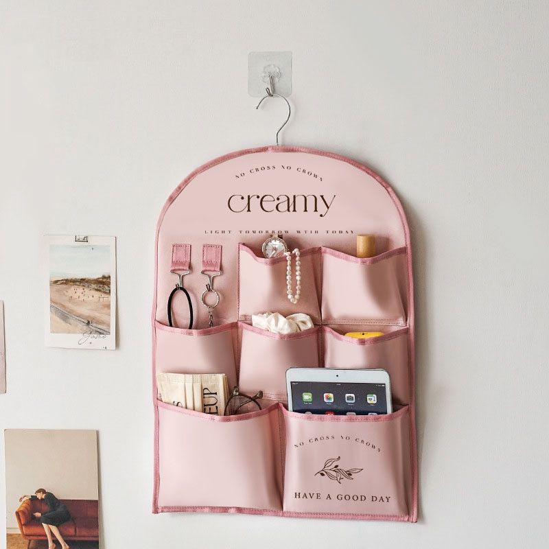 Multi-Purpose Fabric Wall Organizer Creative Hanging Storage Bag for Bedside, Door Back & Wall Decoration Accessory Organizers Behind the Door Storage Bag Wall Hanging Bag