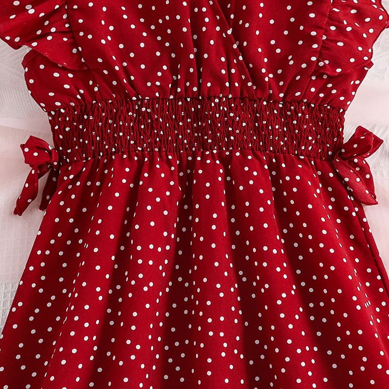 Girls' Summer Dress Flutter Sleeve V-Neck Polka Dot Princess Dress with Waist-Defining for 8-12 Years Old Big Girls Clothing
Fashion Dresses for Daily Wear Kids Birthday Gift