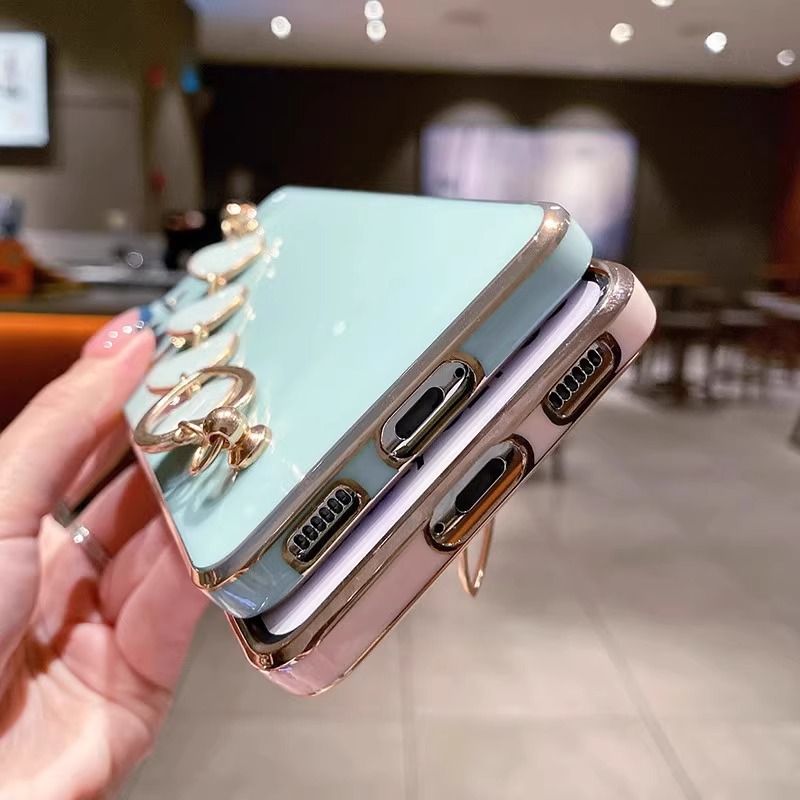 Samsung Phone Case with Electroplated Heart Chain  Full Camera Protection Soft Silicone Cover for Galaxy A16