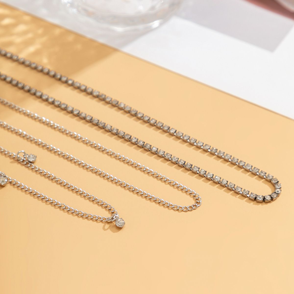 Sexy Layered Tassel Sequin Metal Chain Waist Belt Trendy Beach Body Chain with Rhinestone Heart Detail Women's Body Jewelry