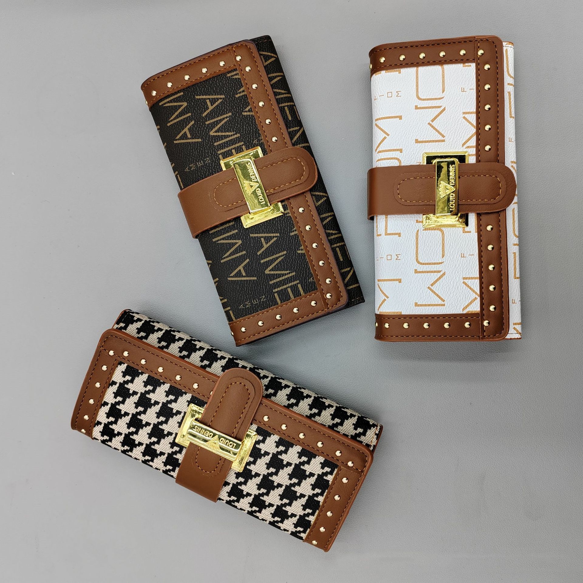 Women Wallet Large Capacity Luxury PU Leather Clutch Wallet Multi Card Organizer Trifold Purse Lady Clutch