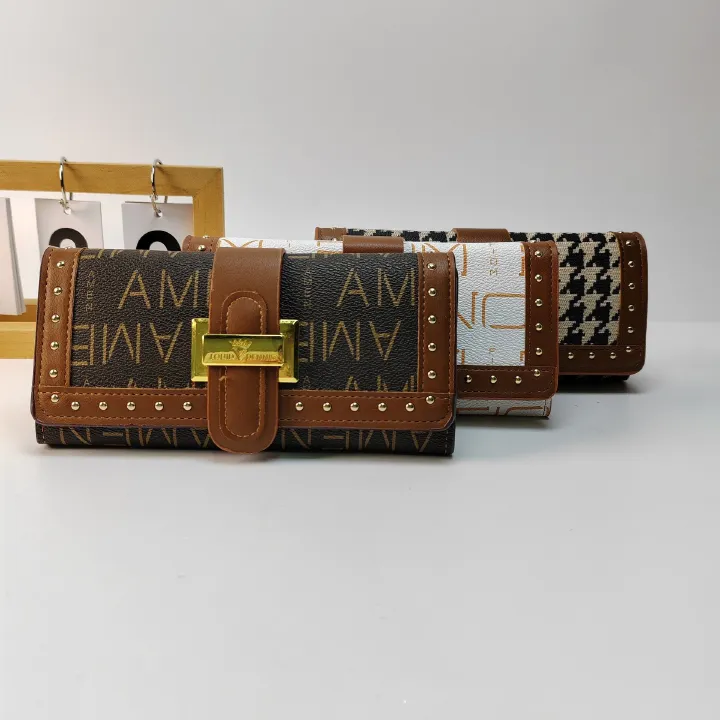 Women Wallet Large Capacity Luxury PU Leather Clutch Wallet Multi Card Organizer Trifold Purse Lady Clutch