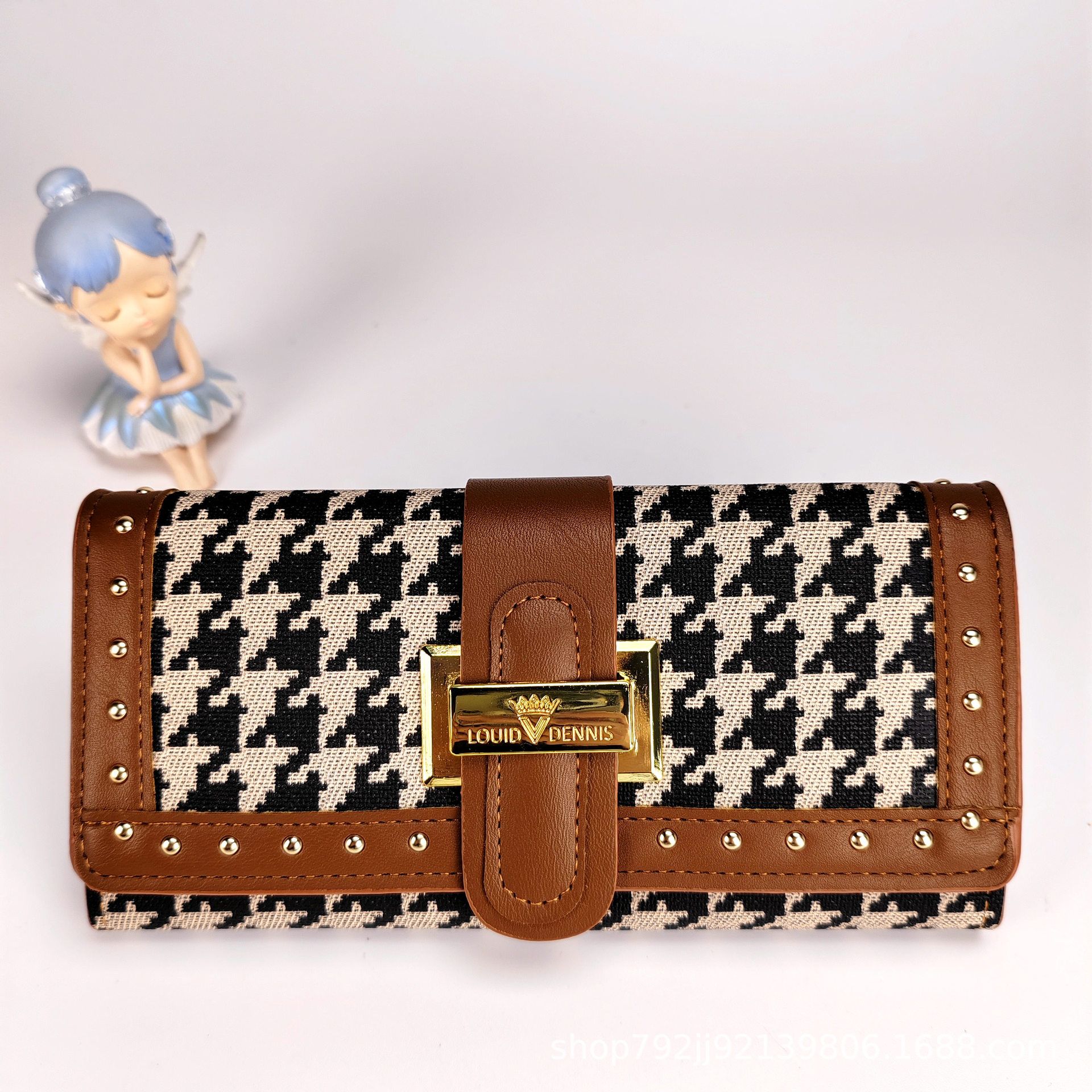 Women Wallet Large Capacity Luxury PU Leather Clutch Wallet Multi Card Organizer Trifold Purse Lady Clutch