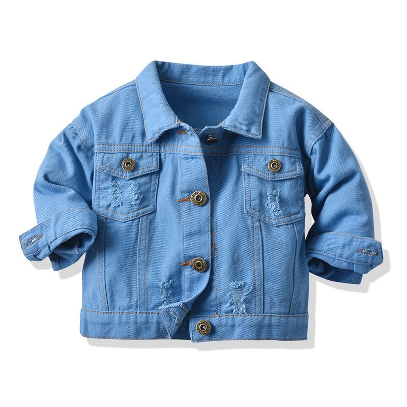 Kids Dopamine Denim Jacket Unisex Baby to 6Y, Spring Fall Button-Up Outerwear Kids Coat Fashion Clothing for Boys and Girls