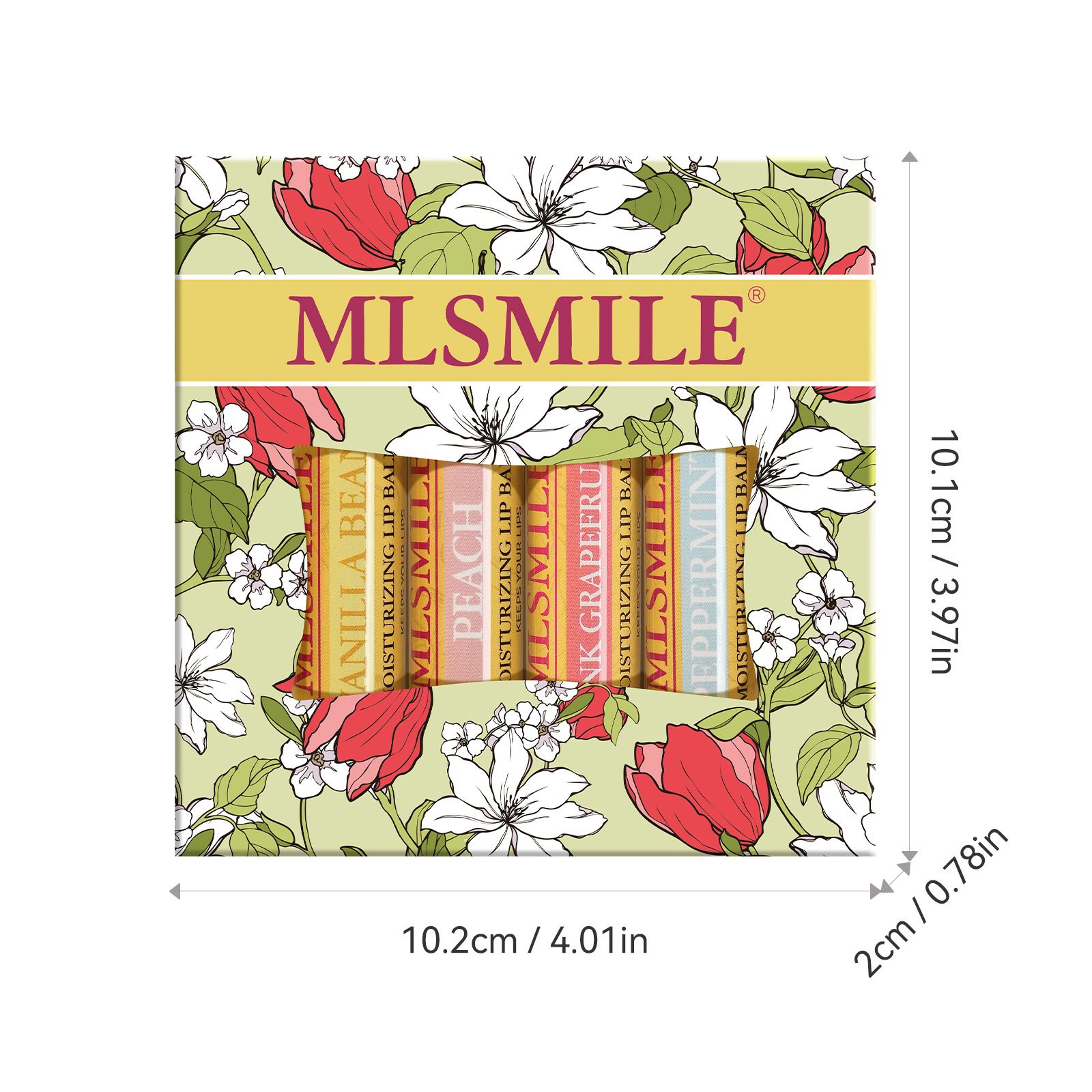 Fruity Lip Balm Set of 4 Moisturizing Nourishing and Softening Lip Care Balms Lips Moisturizers