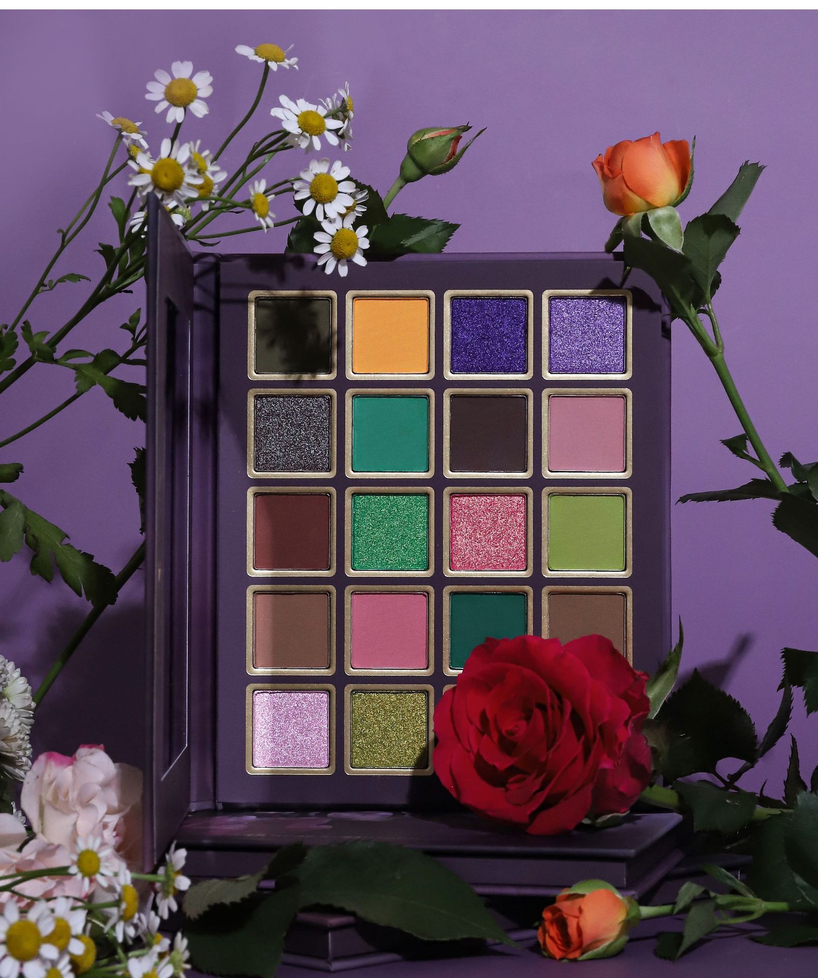 20-Color Eyeshadow Palette Matte & Shimmer Multi-Use with Highlighter & Contour All-in-One Sparkling Eyeshadows Lustrous Eyes Make Up