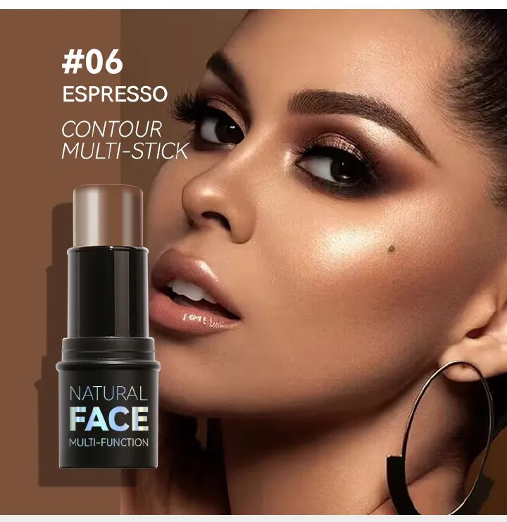 Multi-Functional Highlight & Contour Stick 3D Face Sculpting Nose Shading Under-Eye Brightening Blush Makeup Pen Highlighter Highlight Stick