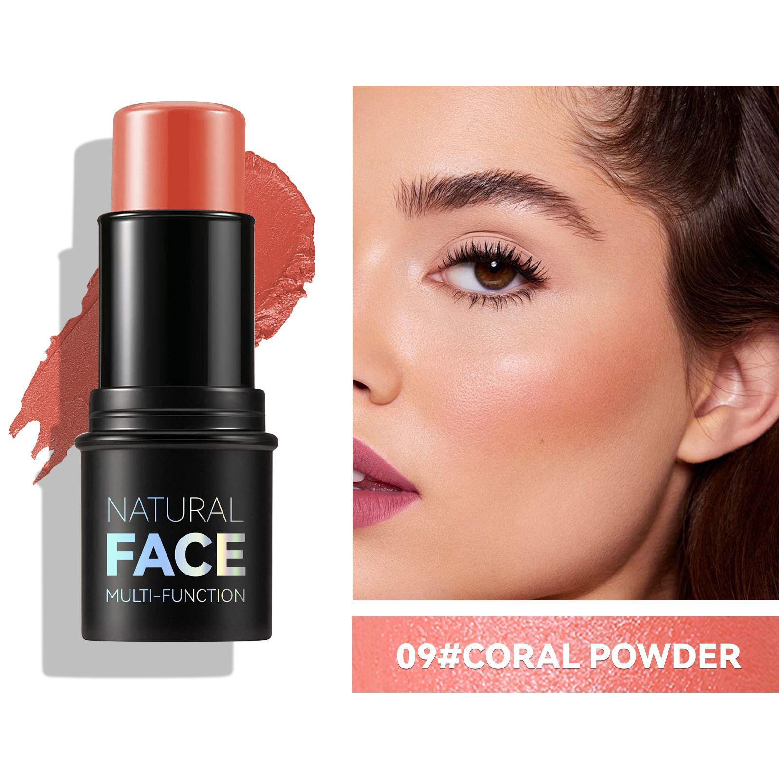 Multi-Functional Highlight & Contour Stick 3D Face Sculpting Nose Shading Under-Eye Brightening Blush Makeup Pen Highlighter Highlight Stick