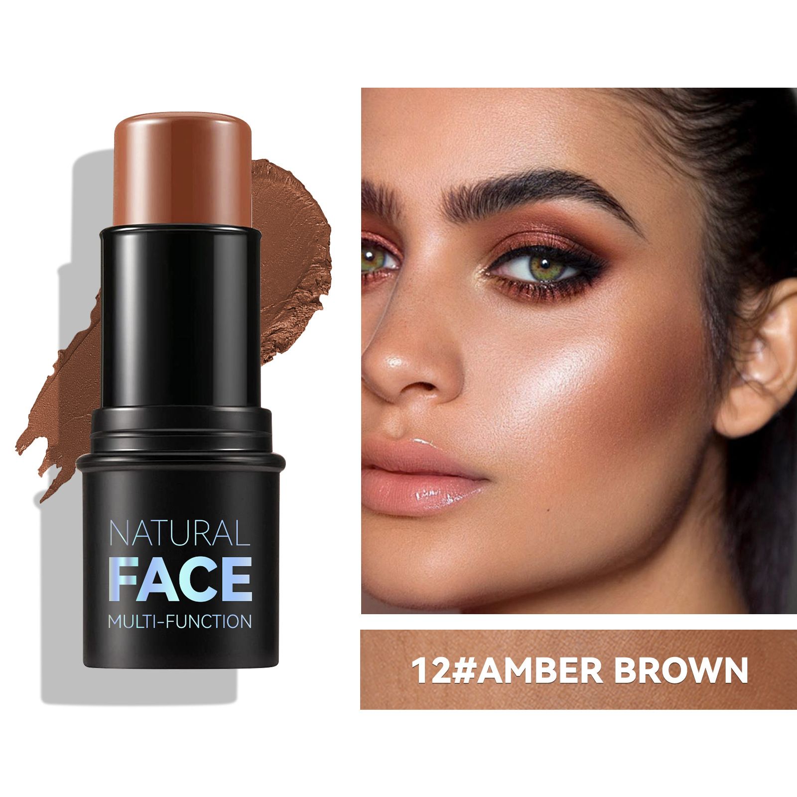 Multi-Functional Highlight & Contour Stick 3D Face Sculpting Nose Shading Under-Eye Brightening Blush Makeup Pen Highlighter Highlight Stick