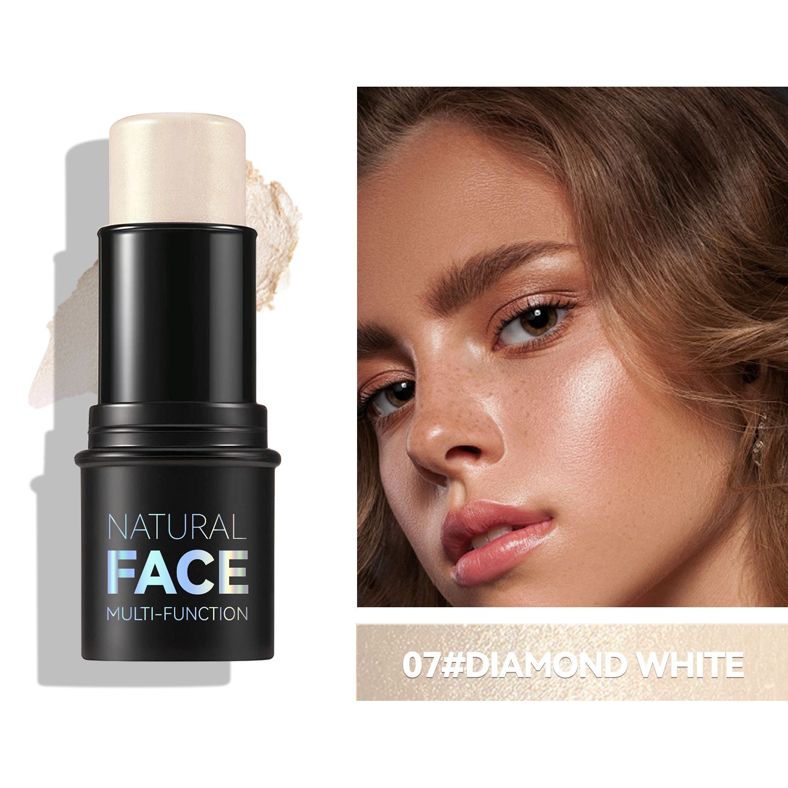 Multi-Functional Highlight & Contour Stick 3D Face Sculpting Nose Shading Under-Eye Brightening Blush Makeup Pen Highlighter Highlight Stick