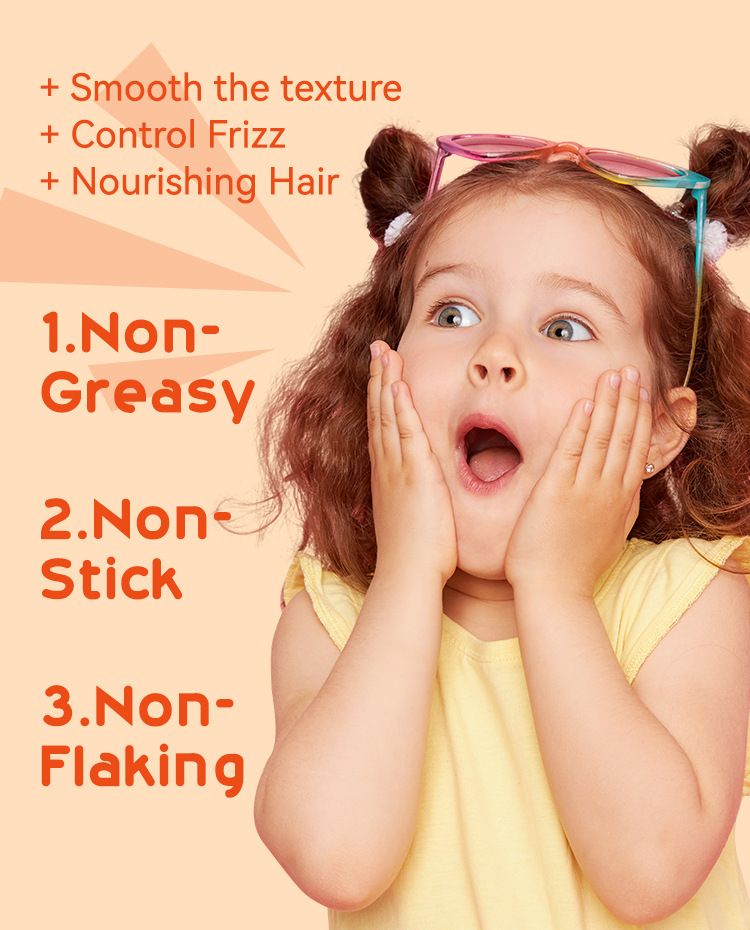 Kids' Hair Styling Wax Stick Anti-Frizz Flyaway Hair Tamer for Boys and Girls Hair Finishing Stick for Smooth and Neat Hairstyles