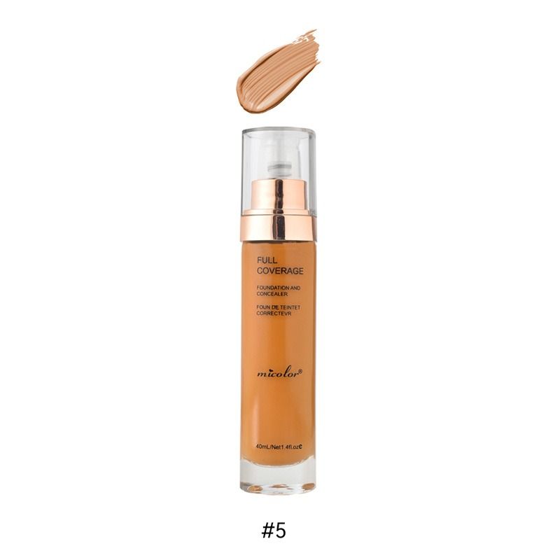 Full Coverage BB Cream Hydrating Matte Foundation with Concealer for Deep Skin Tones Lightweight Longwear in Glass Bottle