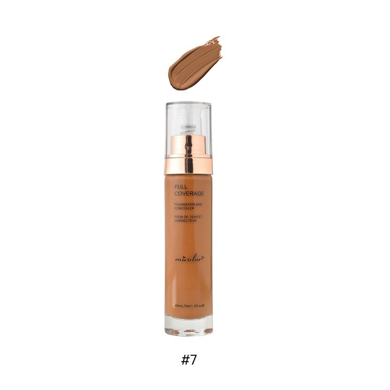 Full Coverage BB Cream Hydrating Matte Foundation with Concealer for Deep Skin Tones Lightweight Longwear in Glass Bottle