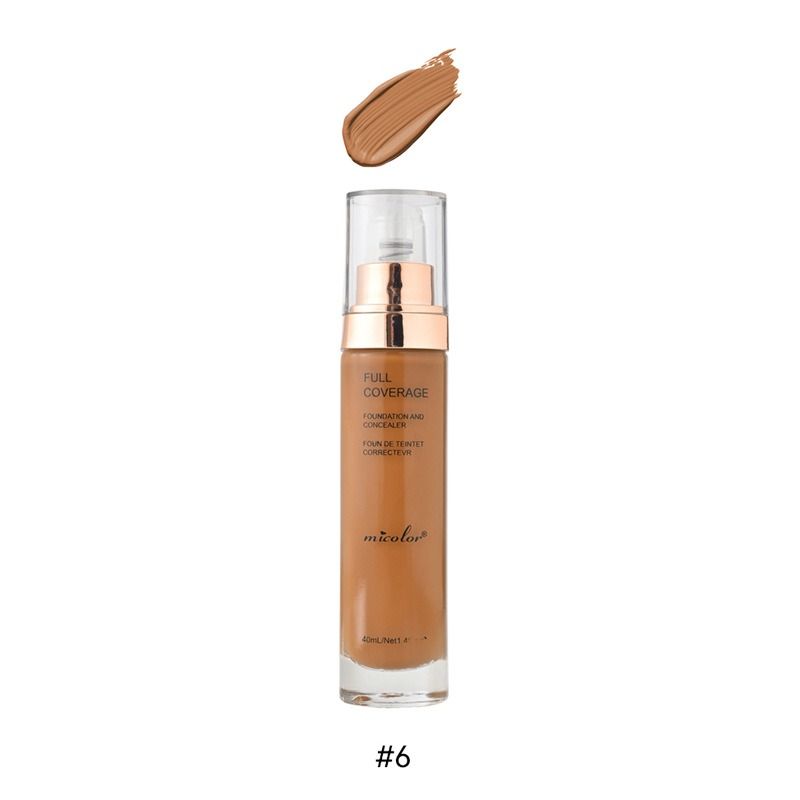 Full Coverage BB Cream Hydrating Matte Foundation with Concealer for Deep Skin Tones Lightweight Longwear in Glass Bottle