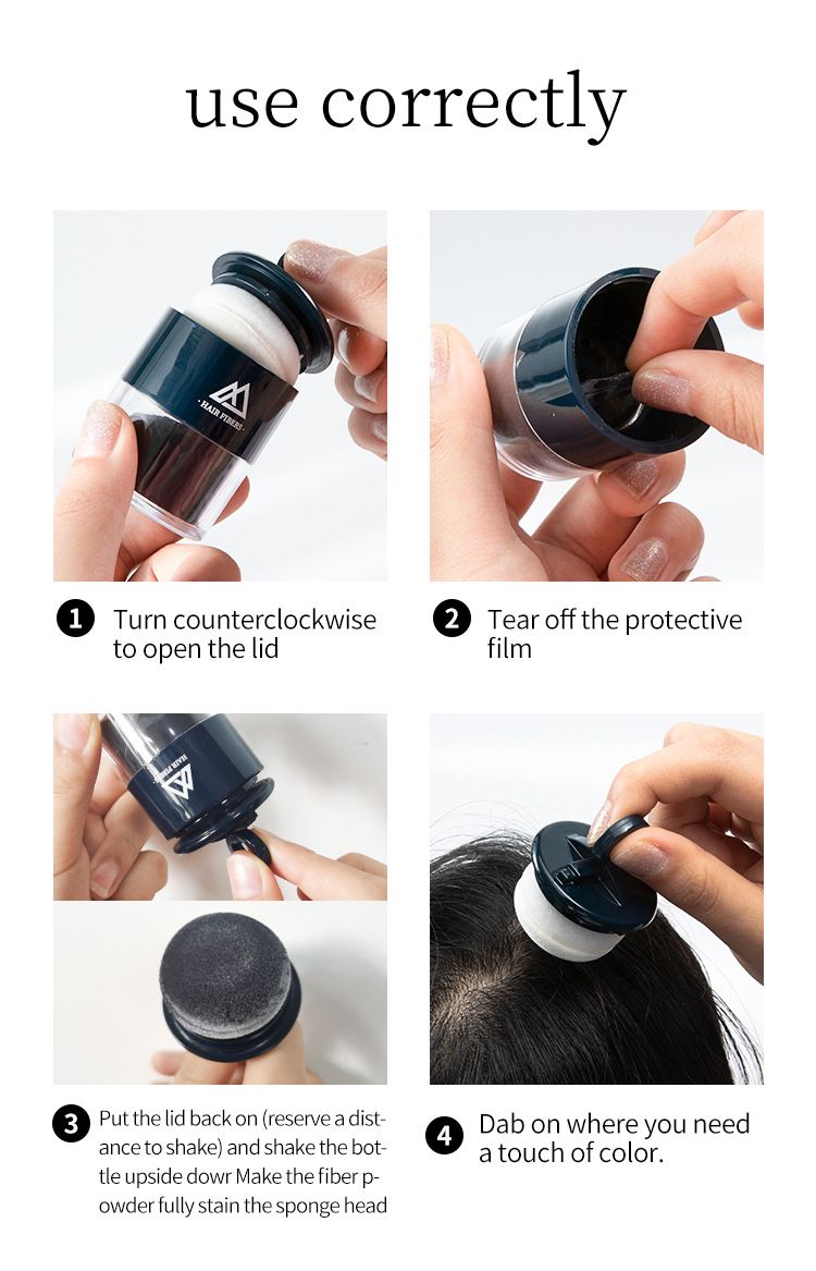 Hair Thickening Fibers Instant Volume Powder for Thinning Hair Covers Bald Spots & Receding Hairline Natural Look Hair Loss Products Men and Women Hair Care