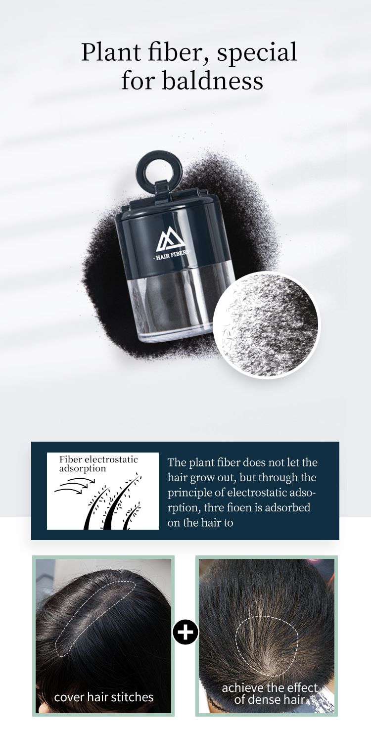 Hair Thickening Fibers Instant Volume Powder for Thinning Hair Covers Bald Spots & Receding Hairline Natural Look Hair Loss Products Men and Women Hair Care