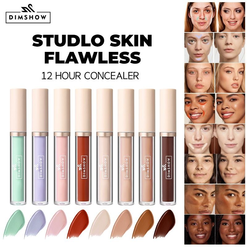 Concealer Stick Liquid Foundation for Face Covers Acne Scars & Dark Circles Flawless Skin Finish Face Make Up Concealer Oil Control Natural-Look Moisturizing Neutralizers