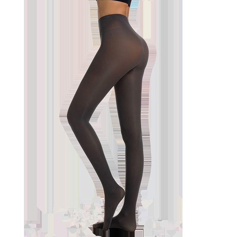 Women's 40D Soft Solid Color Semi Opaque Footed Tights High Waist Womens Tights Candy Color Plus-Size Fashion Stocking Pantyhose