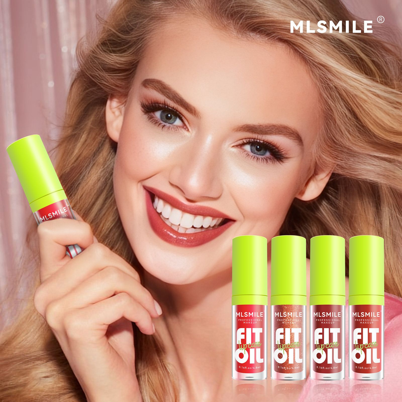 4PCS Lip Gloss Set Plumping Lip Oil Tinted Glossy Lip Glaze Shiny Pearl Mirror Finish Long Lasting Hydrating Lip Makeup Kit Lip Glosses Lip Care Set