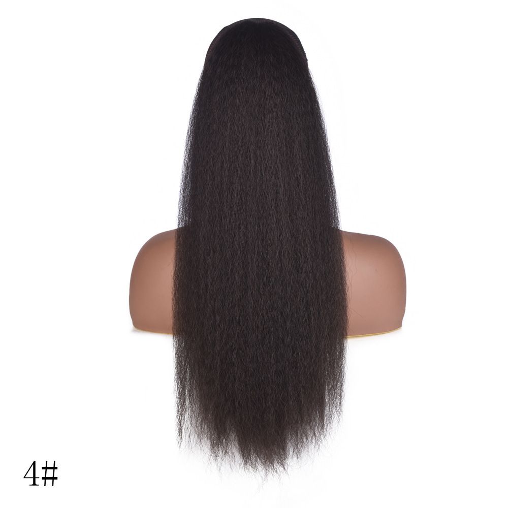 Long Curly Ponytail Hair Extension for Women Voluminous Afro Puff Corn Wave Synthetic Ponytail Wig Fluffy High Ponytail for African Style